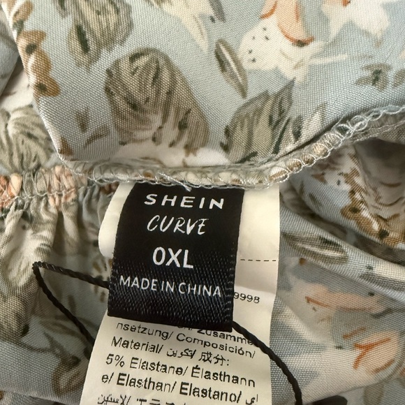 SHEIN Floral Mini Dresses - Yellow and Blue - Picture 7 of 7